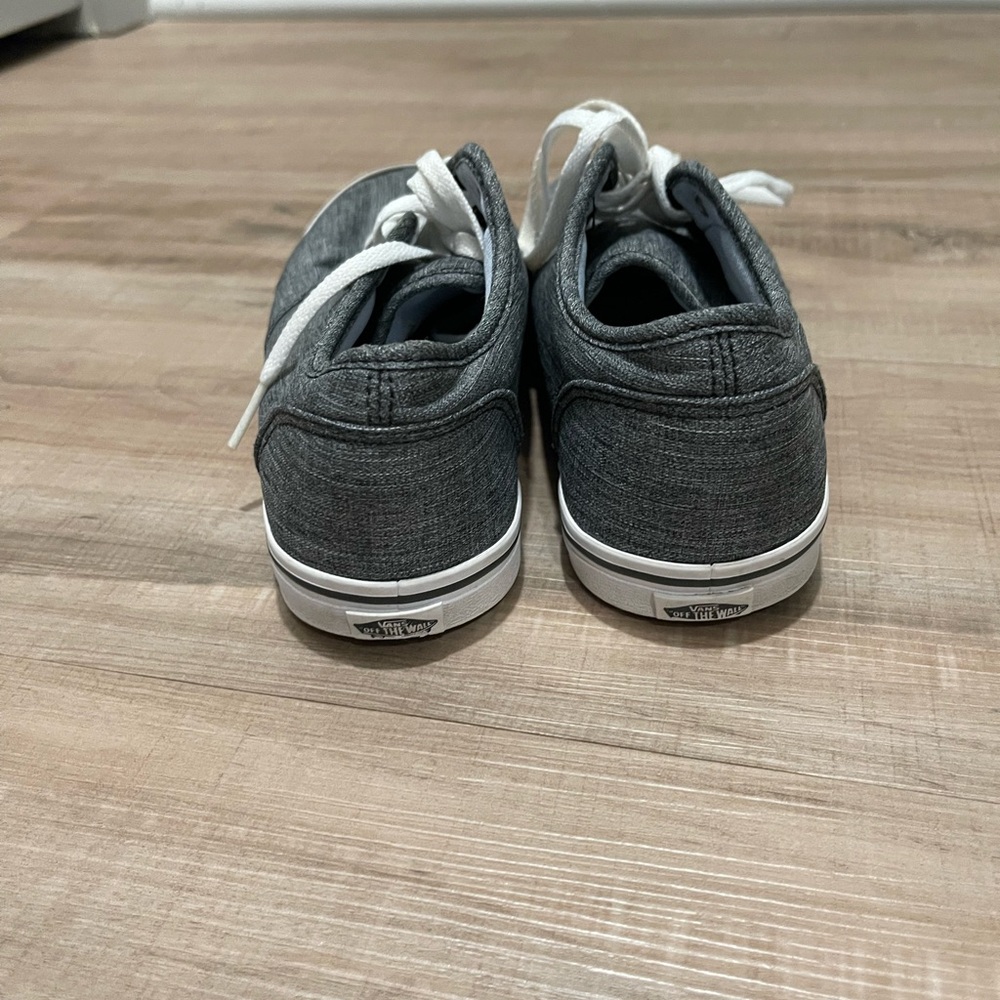 Vans Charcoal Sneakers with White Laces - Picture 3 of 6